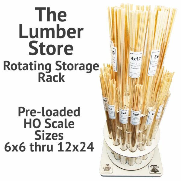 Ho Feuling Rack The Lumber Store Rotating Storage Rack Including HO Scale 6x6 through 12x24