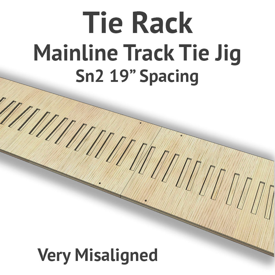 Tie Rack – Tie Jig for Sn2 Mainline – Very Misaligned