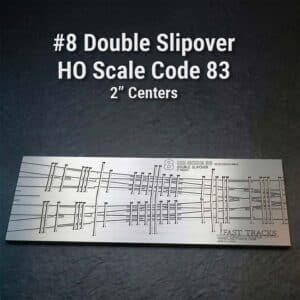HO Scale, #8 Double Slip-over Assembly Fixture for Micro Engineering 83 Rail