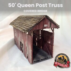 50' Queen Post Truss COVERED BRIDGE