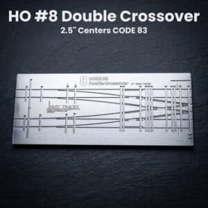 HO #8 Double Crossover 2.5" Centers CODE 83