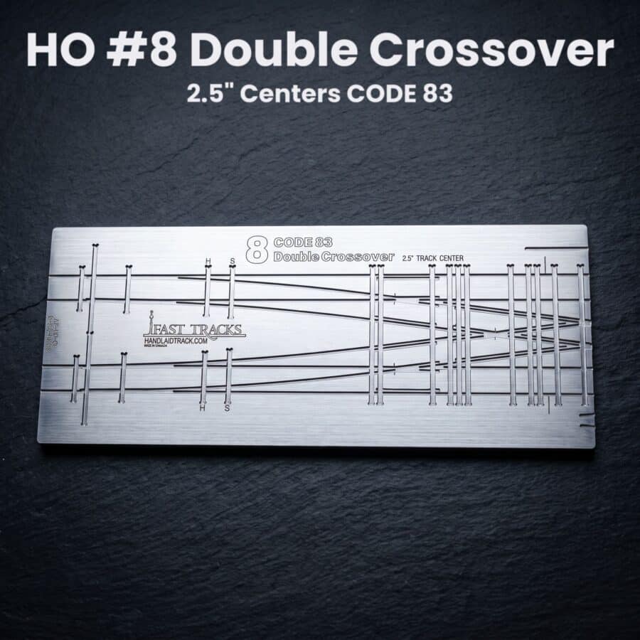 HO #8 Double Crossover 2.5" Centers CODE 83