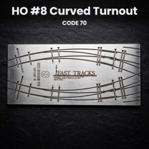 HO #8 Curved Turnout CODE 70