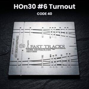 HOn30 #6 Turnout CODE 40