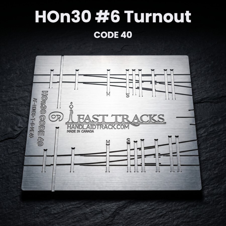 HOn30 #6 Turnout CODE 40