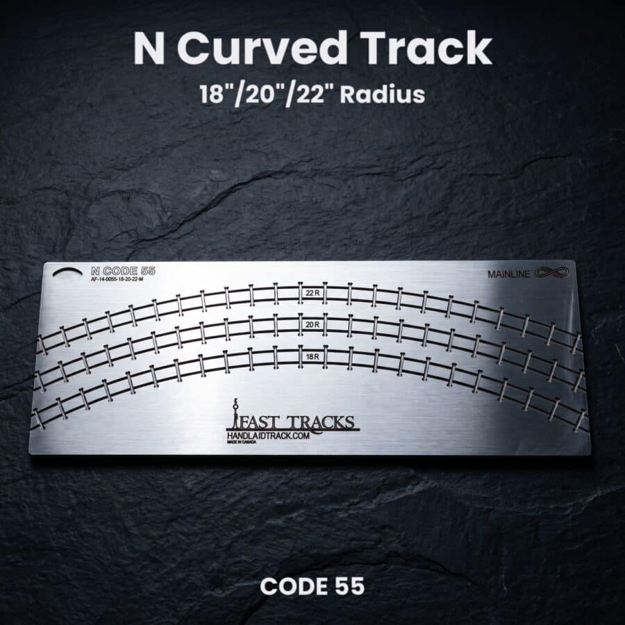 N Curved Track 18"/20"/22" Radius